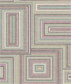 Seabrook Designs Attersee Squares Purple Haze & Charcoal Wallpaper