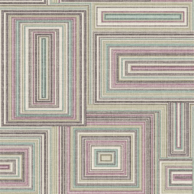 Seabrook Designs Attersee Squares Purple Haze &amp; Charcoal Wallpaper
