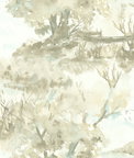 Seabrook Designs Attersee Greige & Tan Wallpaper