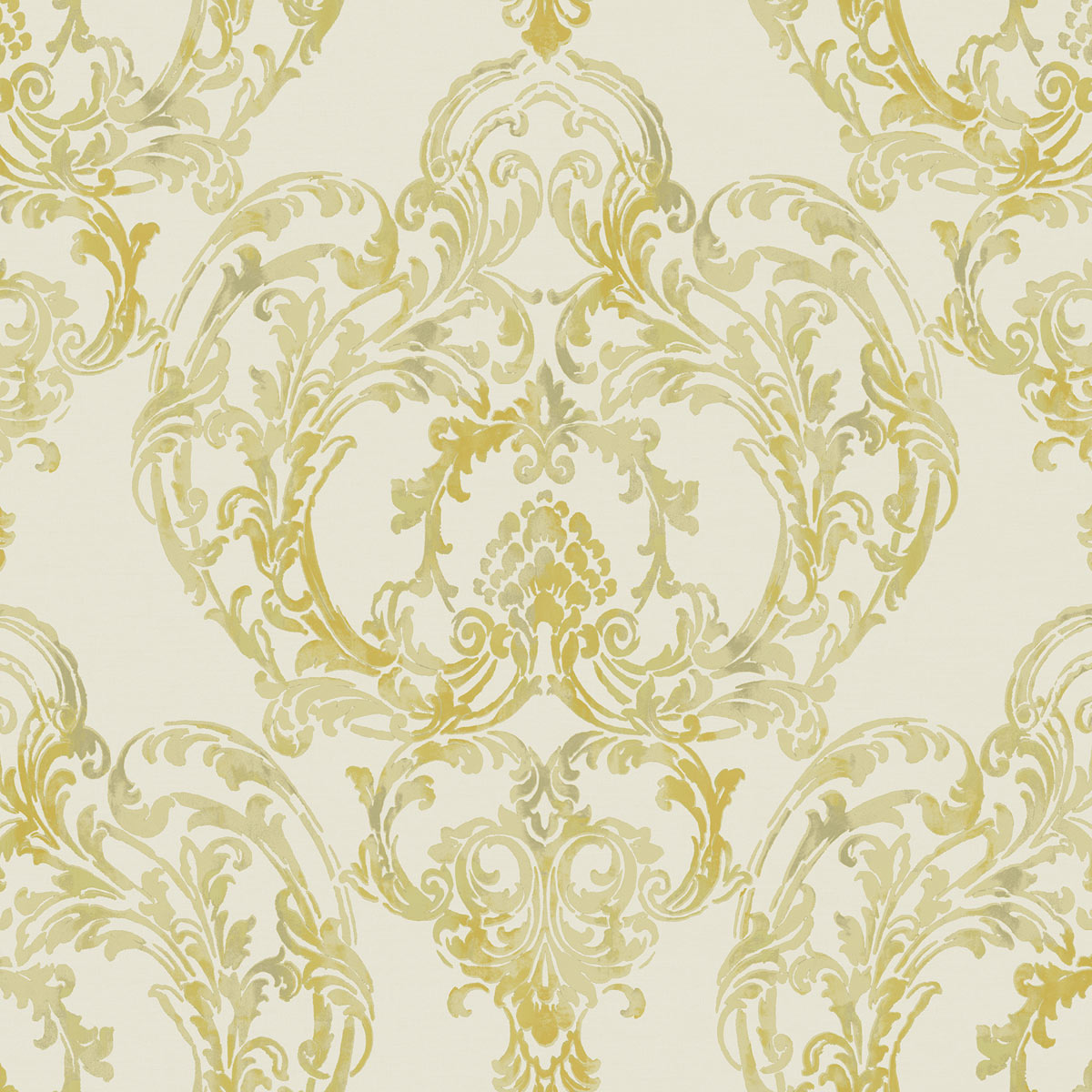 Seabrook Designs Roxen Damask Off-White & Gold Wallpaper ...