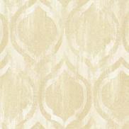Seabrook Designs Old Danube Ogee Gold & Off-White Wallpaper