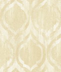 Seabrook Designs Old Danube Ogee Gold & Off-White Wallpaper