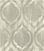 Seabrook Designs Old Danube Ogee Gray & Off-White Wallpaper