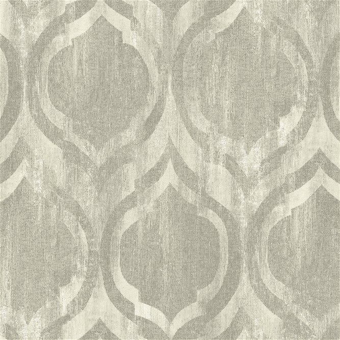 Seabrook Designs Old Danube Ogee Gray &amp; Off-White Wallpaper