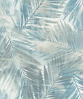 Seabrook Designs Kentmere Teal & Off-White Wallpaper