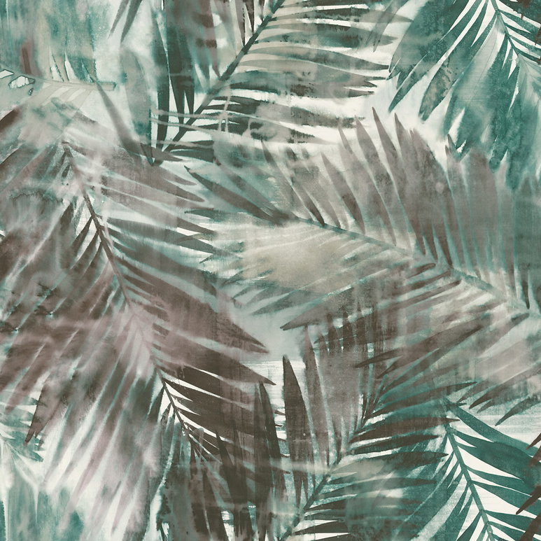 Seabrook Designs Kentmere Teal &amp; Seaweed Wallpaper