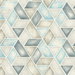 Seabrook Designs Kentmere Geo Baby Blue & Gray Wallpaper