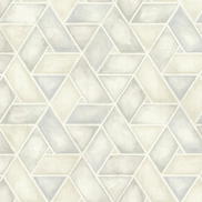 Seabrook Designs Kentmere Geo Gray & White Wallpaper