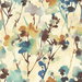 Seabrook Designs Faravel Cerulean & Brass Wallpaper