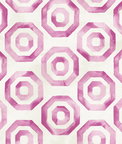Seabrook Designs Faravel Geo Magenta & Off-White Wallpaper