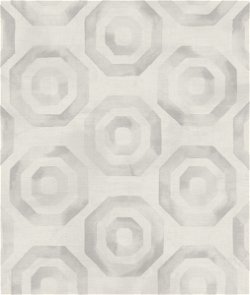 Seabrook Designs Faravel Geo Light Gray & Off-White Wallpaper
