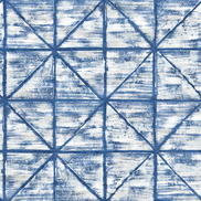 Seabrook Designs Ness Blue & White Wallpaper