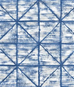 Seabrook Designs Ness Blue & White Wallpaper