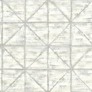 Seabrook Designs Ness Gray & White Wallpaper