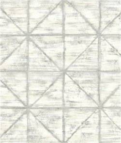 Seabrook Designs Ness Gray & White Wallpaper