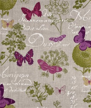 Stof Butterfly Naturel Fabric