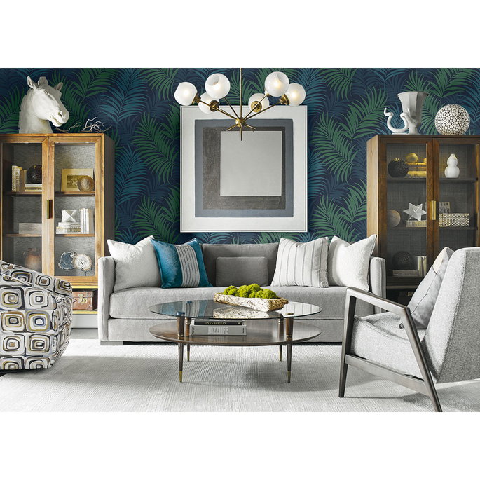 Lillian August Via Palma Midnight Blue/Juniper/Spearmint Wallpaper image 2 of 2