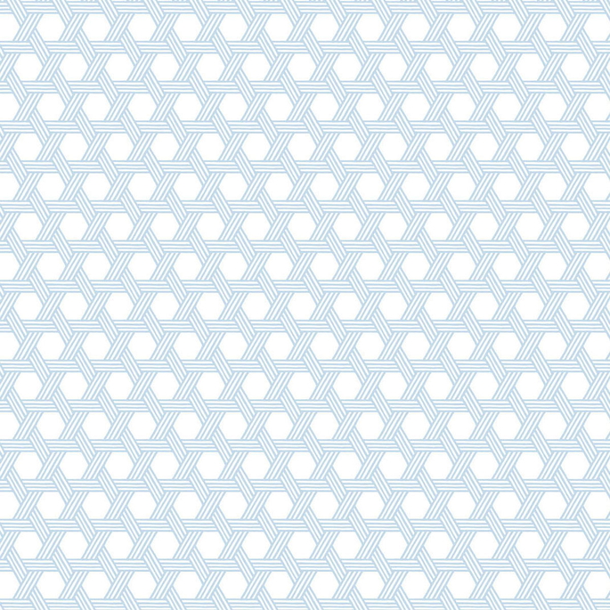Lillian August Cabana Wicker Carolina Blue &amp; Eggshell Wallpaper image 1 of 2