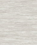 Lillian August Osprey Faux Grasscloth Cove Gray & Silver Wallpaper