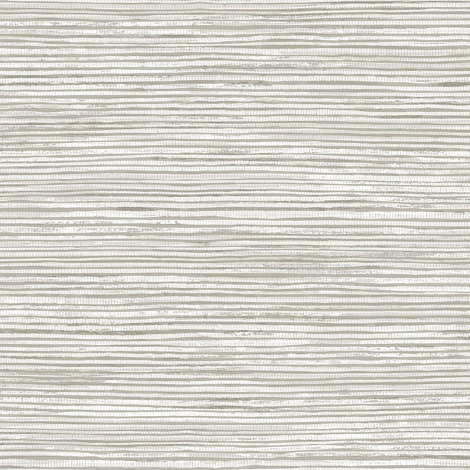 Lillian August Osprey Faux Grasscloth Cove Gray &amp; Silver Wallpaper image 1 of 2