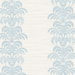 Lillian August Palm Frond Stripe Stringcloth Blue Frost & Bone White Wallpaper