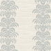 Lillian August Palm Frond Stripe Stringcloth Cove Gray & Alabaster Wallpaper