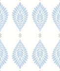 Lillian August Mirasol Palm Frond Carolina Blue & Eggshell Wallpaper