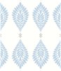 Lillian August Mirasol Palm Frond Carolina Blue & Eggshell Wallpaper