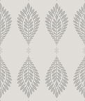 Lillian August Mirasol Palm Frond Cove Gray Wallpaper