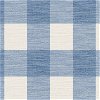 Lillian August Rugby Gingham Coastal Blue & Ivory Wallpaper - Image 1