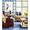 Lillian August Rugby Gingham Coastal Blue & Ivory Wallpaper - Image 2