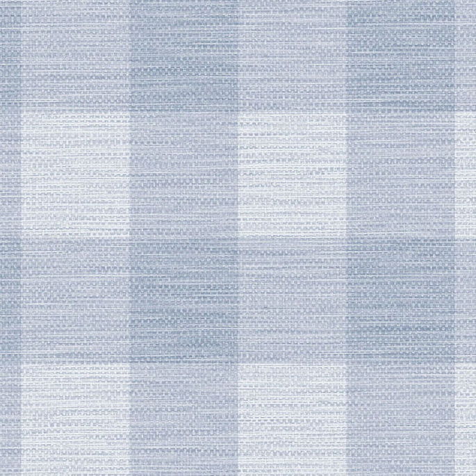 Lillian August Rugby Gingham Carolina Blue Wallpaper image 1 of 2