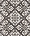 Lillian August Plumosa Tile Ebony & Silver Wallpaper