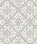 Lillian August Plumosa Tile Cove Gray & Silver Wallpaper