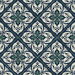 Lillian August Plumosa Tile Midnight Blue &amp; Spearmint Wallpaper thumbnail image 1 of 2