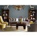 Lillian August Plumosa Tile Midnight Blue &amp; Spearmint Wallpaper thumbnail image 2 of 2