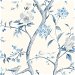 Lillian August Southport Floral Trail Eggshell &amp; Blue Shale Wallpaper thumbnail image 1 of 2