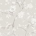 Lillian August Southport Floral Trail Metallic Silver & Fog Wallpaper