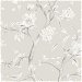 Lillian August Southport Floral Trail Metallic Silver &amp; Fog Wallpaper thumbnail image 1 of 2