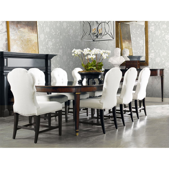 Lillian August Southport Floral Trail Metallic Silver &amp; Fog Wallpaper image 2 of 2