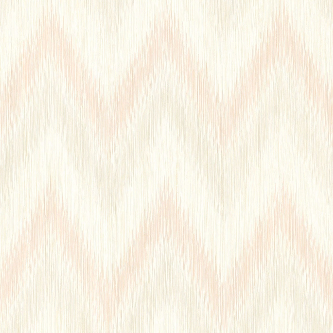 Lillian August Regent Flamestitch Stringcloth Soft Melon &amp; Arrowroot Wallpaper image 1 of 2
