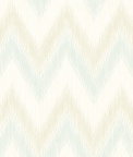 Lillian August Regent Flamestitch Stringcloth Sea Glass & Eggshell Wallpaper