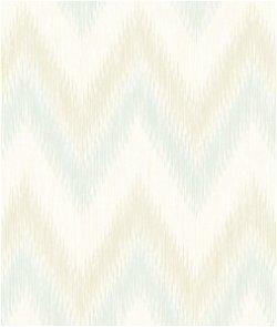 Lillian August Regent Flamestitch Stringcloth Sea Glass & Eggshell Wallpaper