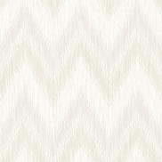 Lillian August Regent Flamestitch Stringcloth Winter Fog & Eggshell Wallpaper