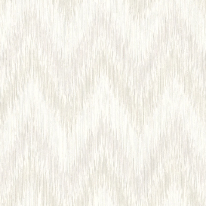 Lillian August Regent Flamestitch Stringcloth Winter Fog &amp; Eggshell Wallpaper image 1 of 2