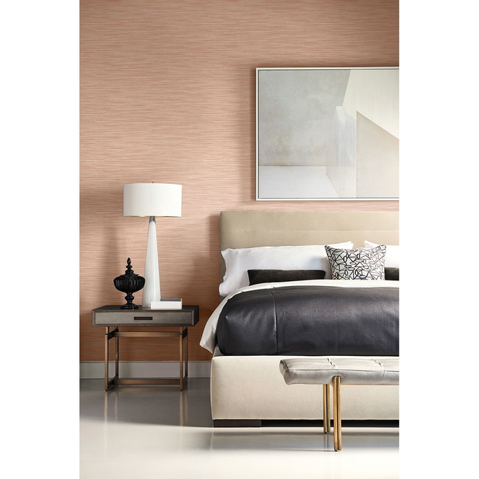 Lillian August Reef Embossed Vinyl Melon Wallpaper image 2 of 2