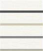 Lillian August Crew Stripe Ivory/Wrought Iron/Sand Dollar Wallpaper