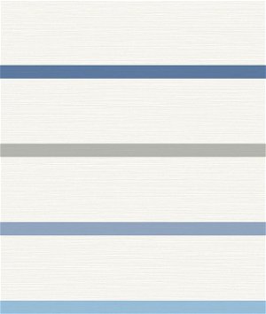 Lillian August Crew Stripe Air Force Blue/Gray/Eggshell Wallpaper
