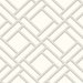 Lillian August Block Trellis Metallic Silver & Eggshell Wallpaper