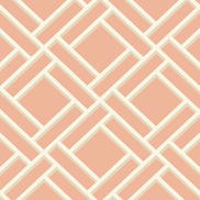 Lillian August Block Trellis Melon & Arrowroot Wallpaper